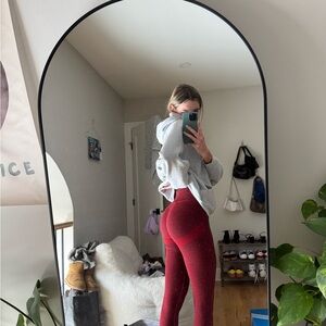 Red and Gray Leggings
